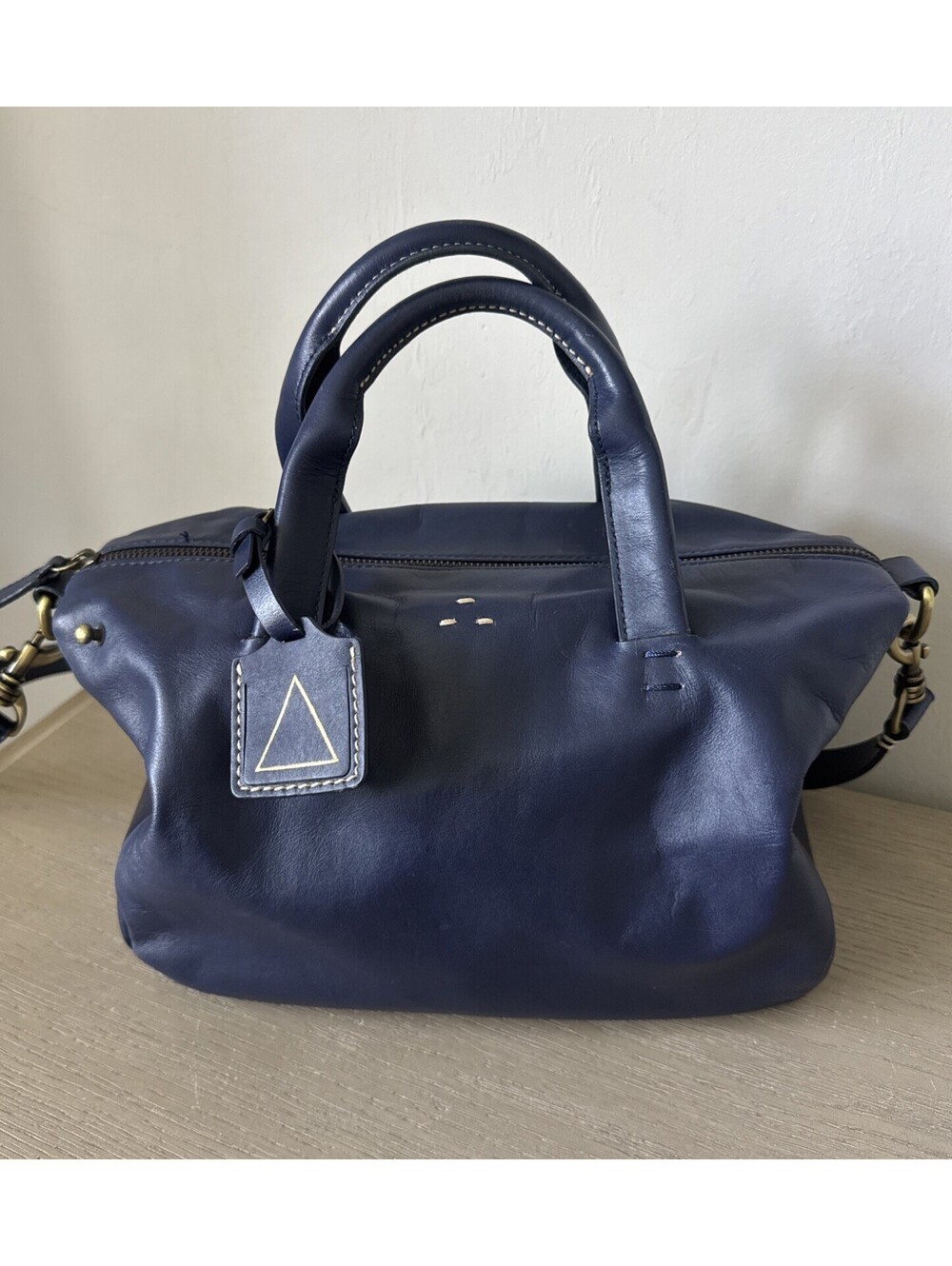 Kelsi Dagger Brooklyn 'Wythe' Indigo Leather Satchel 140618